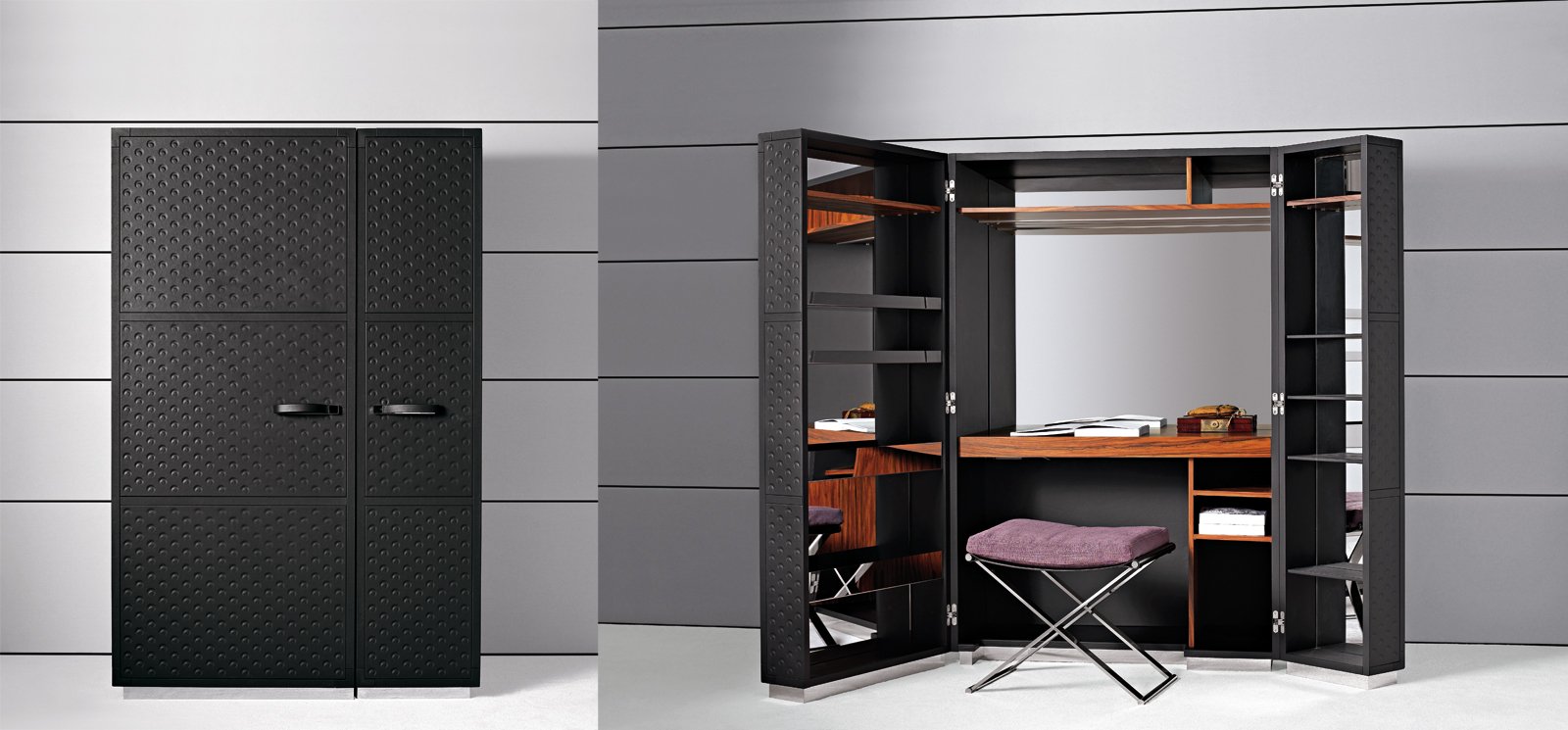 Pannello legno zona giorno plan schienale: decor credenza porte ...