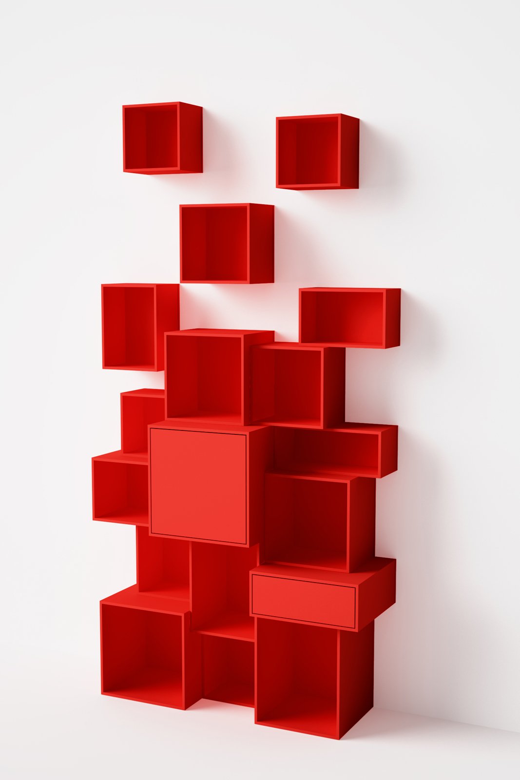 Una libreria versatile: cubit, facile da montare e per tutti gli ... Scaffali colorati per camerette