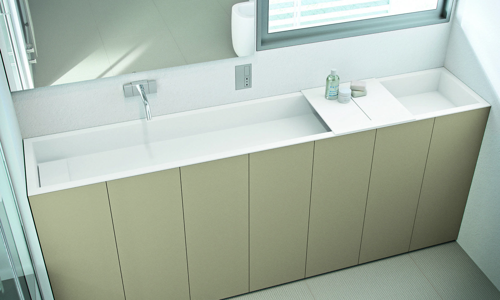 Per il bagno stretto, il lavabo modulare cose di casa Lavandino bagno ciotola