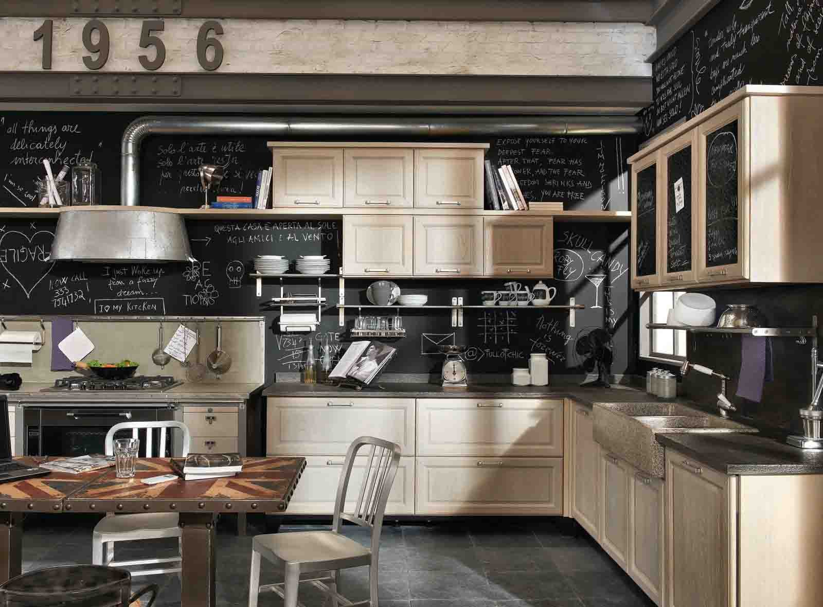 Cucine in legno colorate: dalani cucine country: legno e muratura ...