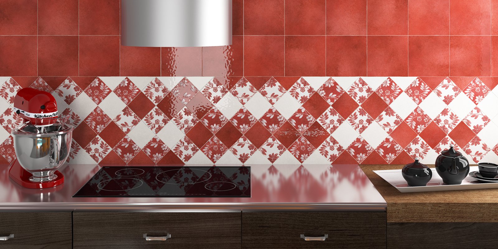 Cucina: piastrelle per le pareti cose di casa Decori adesivi per pareti cucina