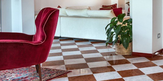 Come arredare il soggiorno con pavimento in marmo cose di casa Parquet e marmomoderno