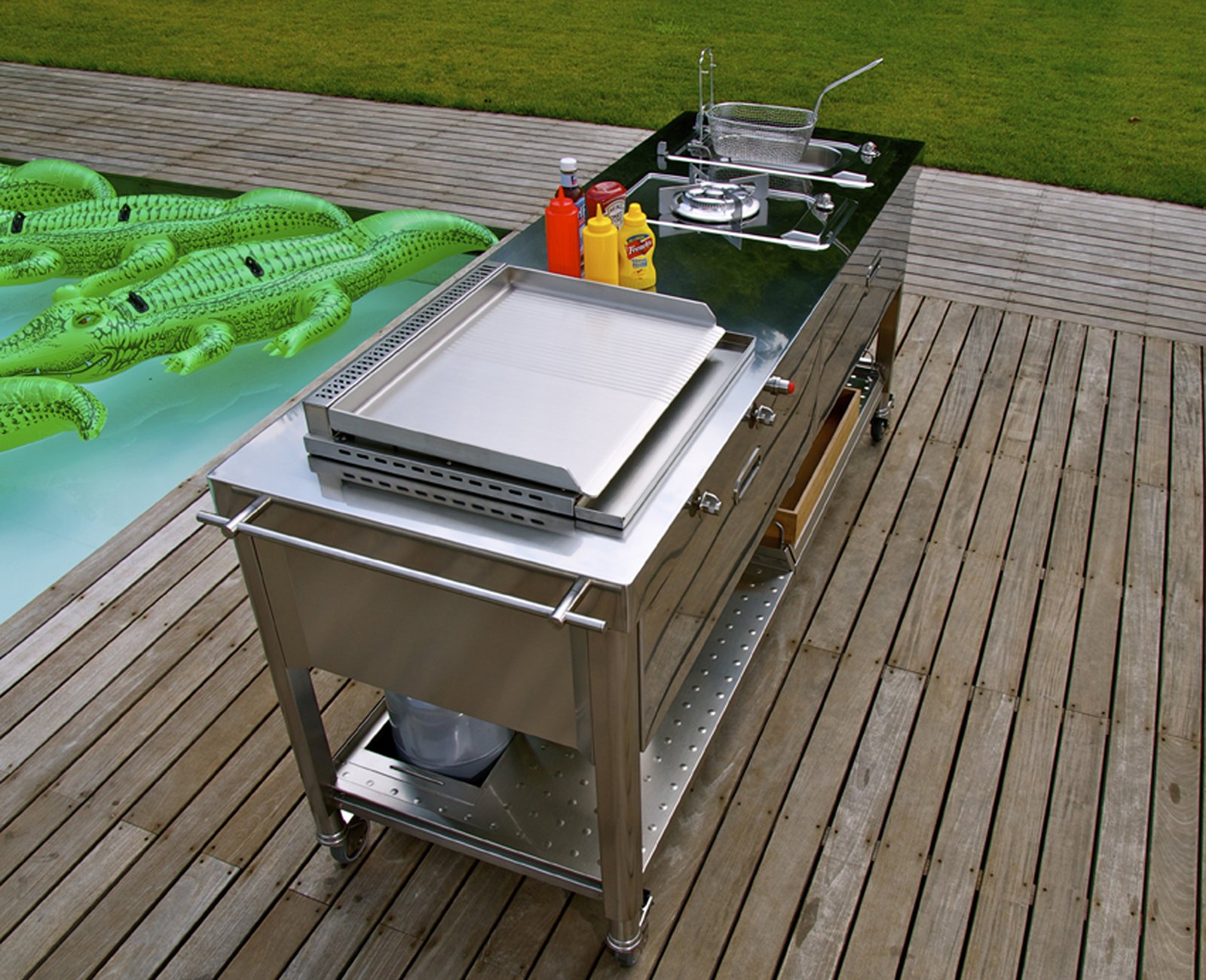Barbecue: la cucina si sposta in giardino cose di casa Lavabo da esterno