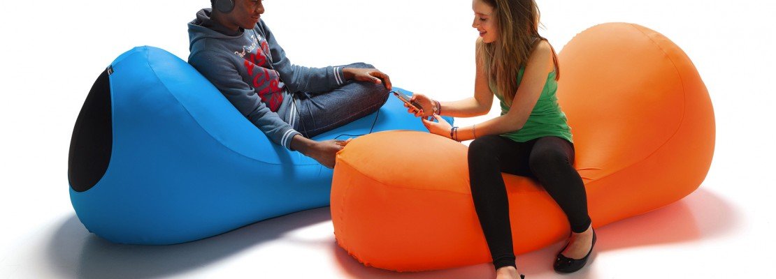 Pouf per esterni. colorati e comodi cose di casa