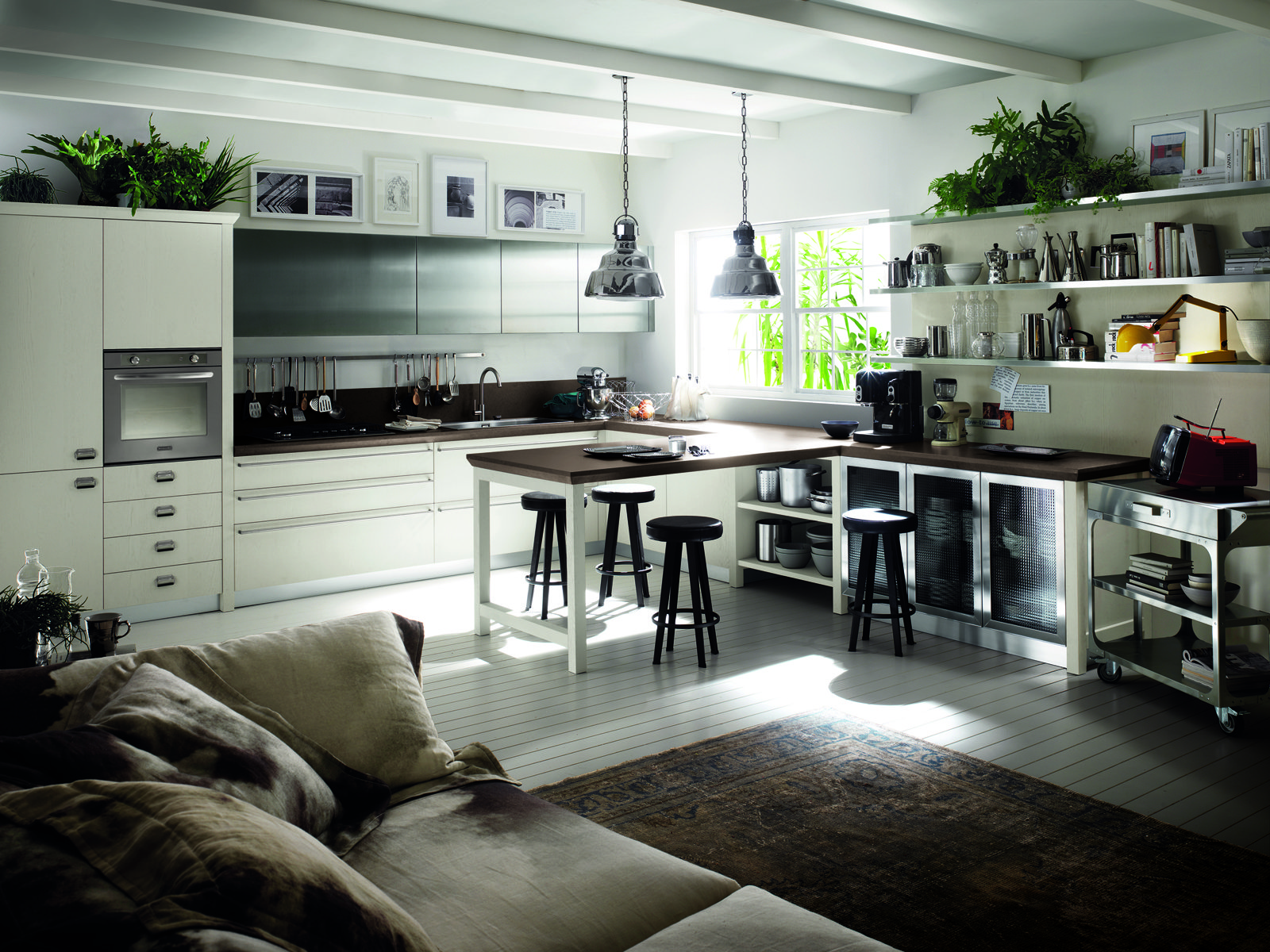 Cucina scavolini con diesel: soluzioni di design per un'atmosfera ... Cappa aspirante professionale per forno