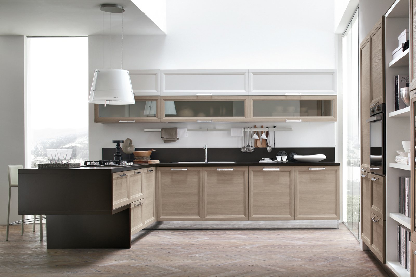 Idee cucine con isola: idee per arredare una cucina a vista design ...