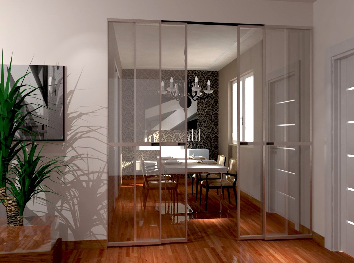 Soggiorno e zona pranzo: a vista, ma divisi cose di casa