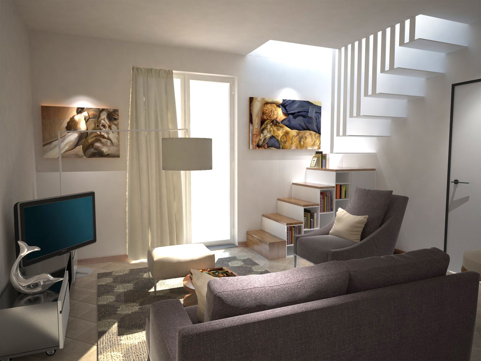 Idee per arredare soggiorno con cucina a vista – pasionwe
