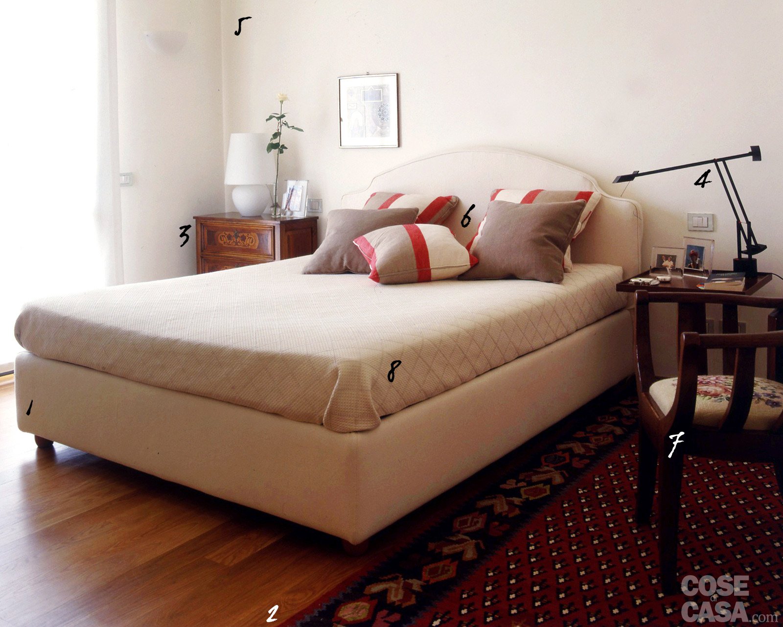 Camera da letto, classica ma contemporanea cose di casa