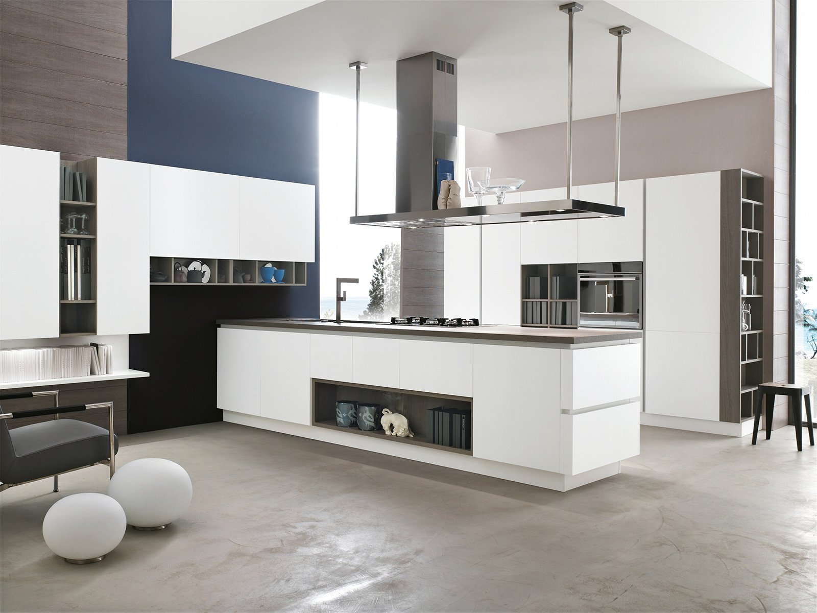 Cucine con colonna forno ad angolo: cucine in muratura cu.ce.mur ... Cucina curva