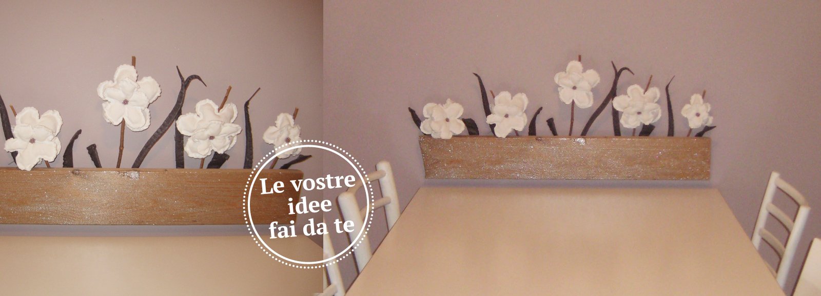 Decorare la parete con un vaso di fiori cose di casa