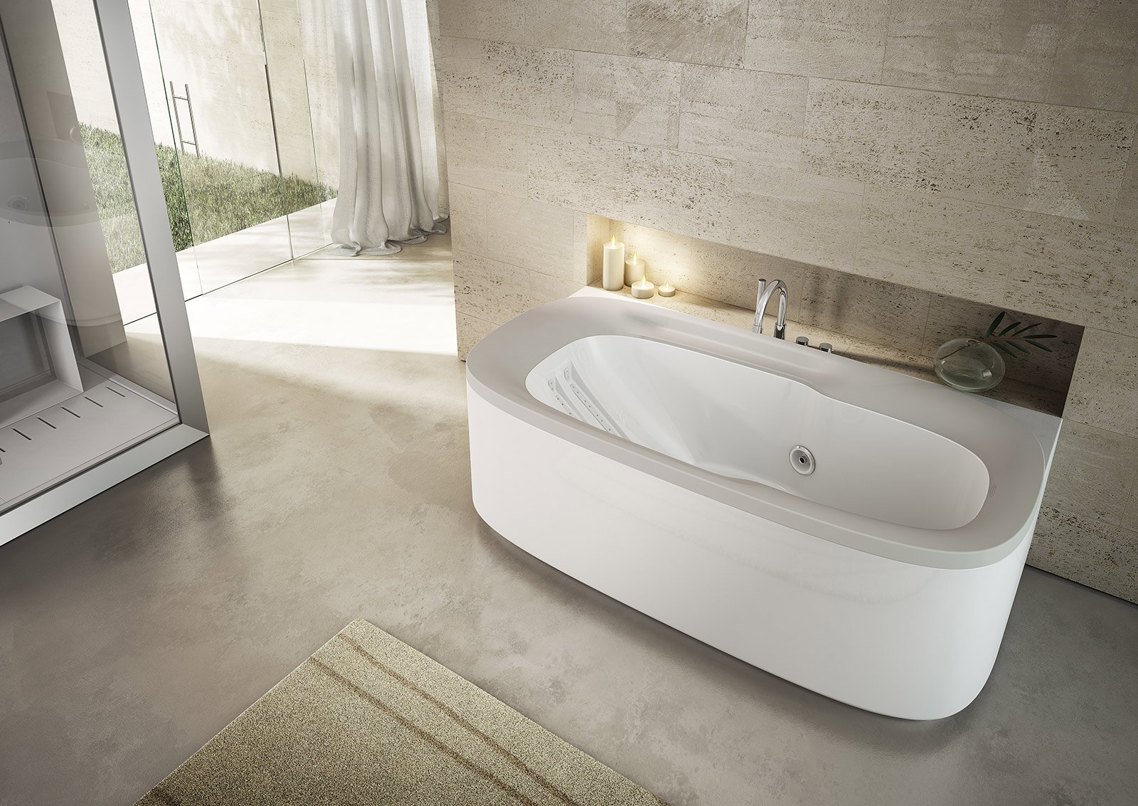 Vasca da bagno moderna prezzi: vasche da bagno design prezzi ... Vasca idromassaggio glass prezzi