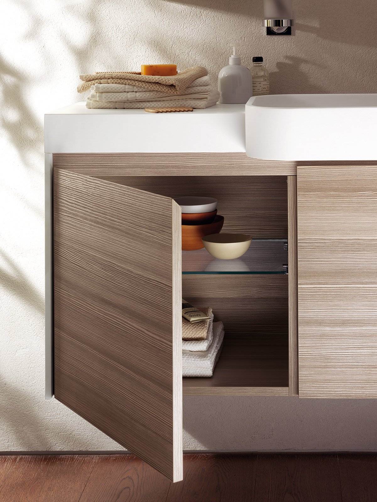 Lavabo e mobile bagno: novità viste al cersaie cose di casa Mobiletto bagno