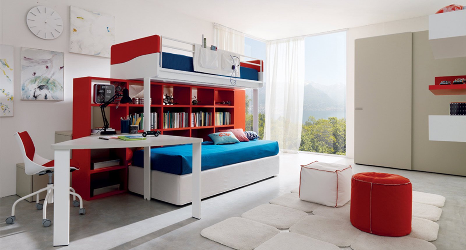 Letto con armadio sopra: letto a castello scorrevole young diotti ...