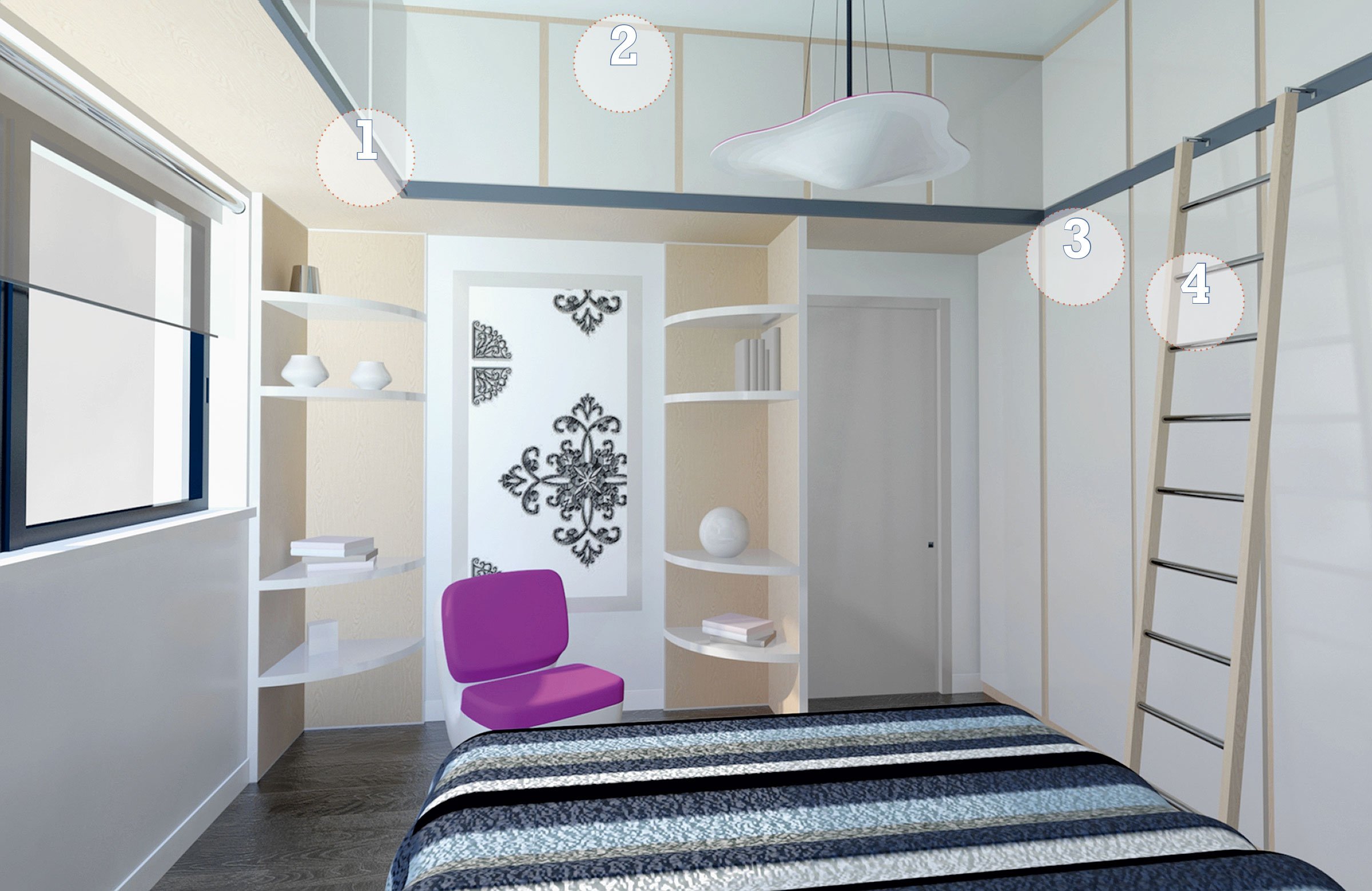 Letto con armadio sopra: letto a castello scorrevole young diotti ...