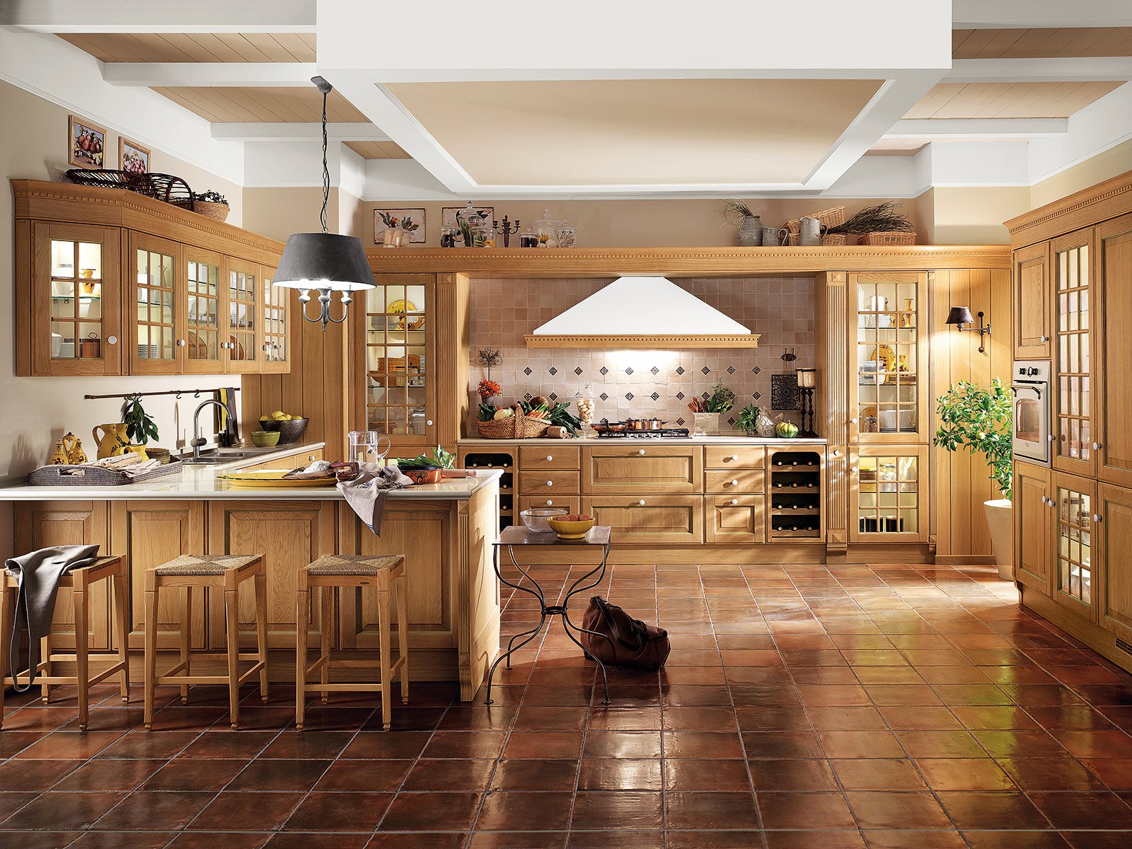 Cucine country: stile tradizionale o new classic cose di casa Scale rustiche legno per interni