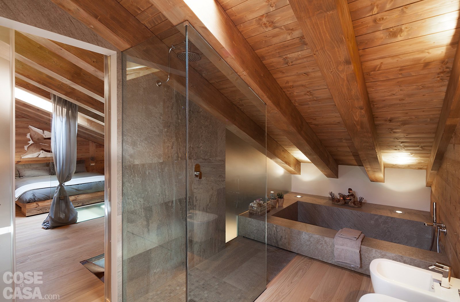 Atmosfera da chalet in una casa moderna cose di casa
