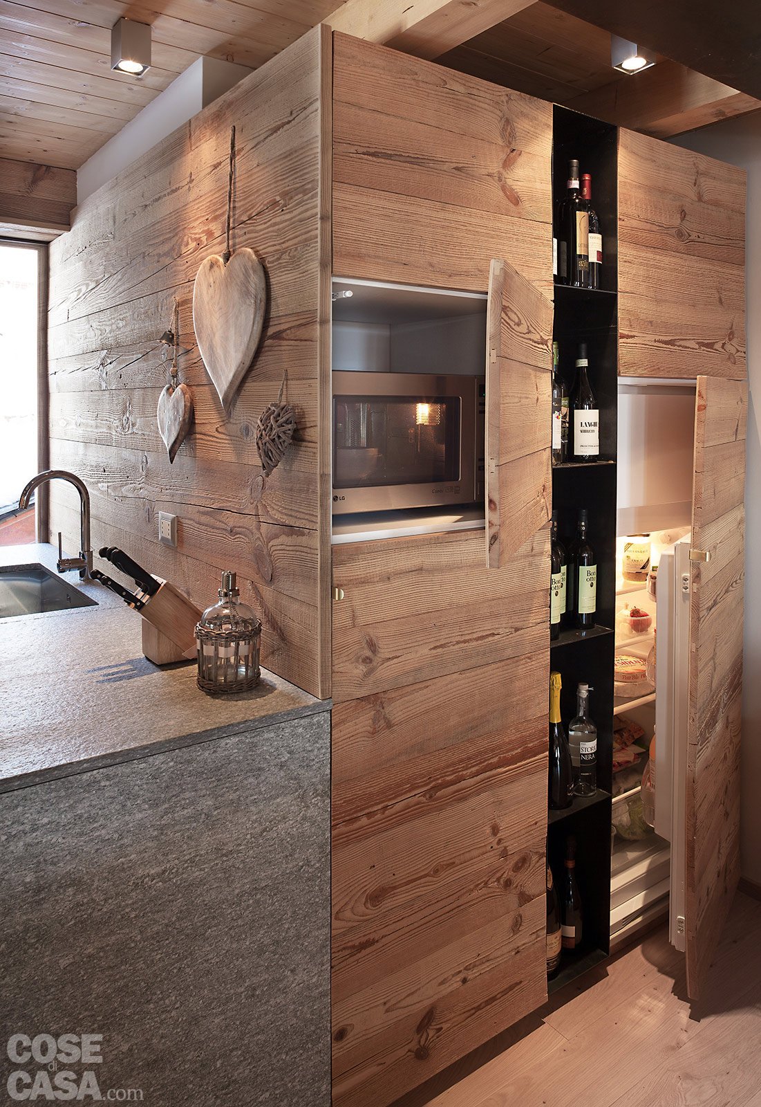 Atmosfera da chalet in una casa moderna cose di casa