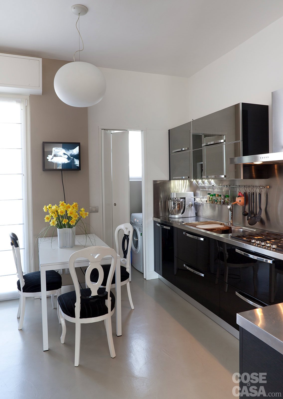 Soggiorno cucina piccolo: arredare cucina piccola disposizione ...