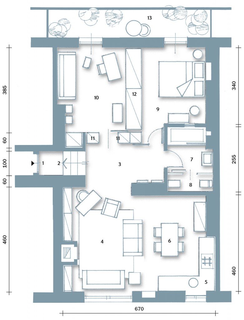 70 mq la casa migliora cos cose di casa for Disegnare piantina appartamento