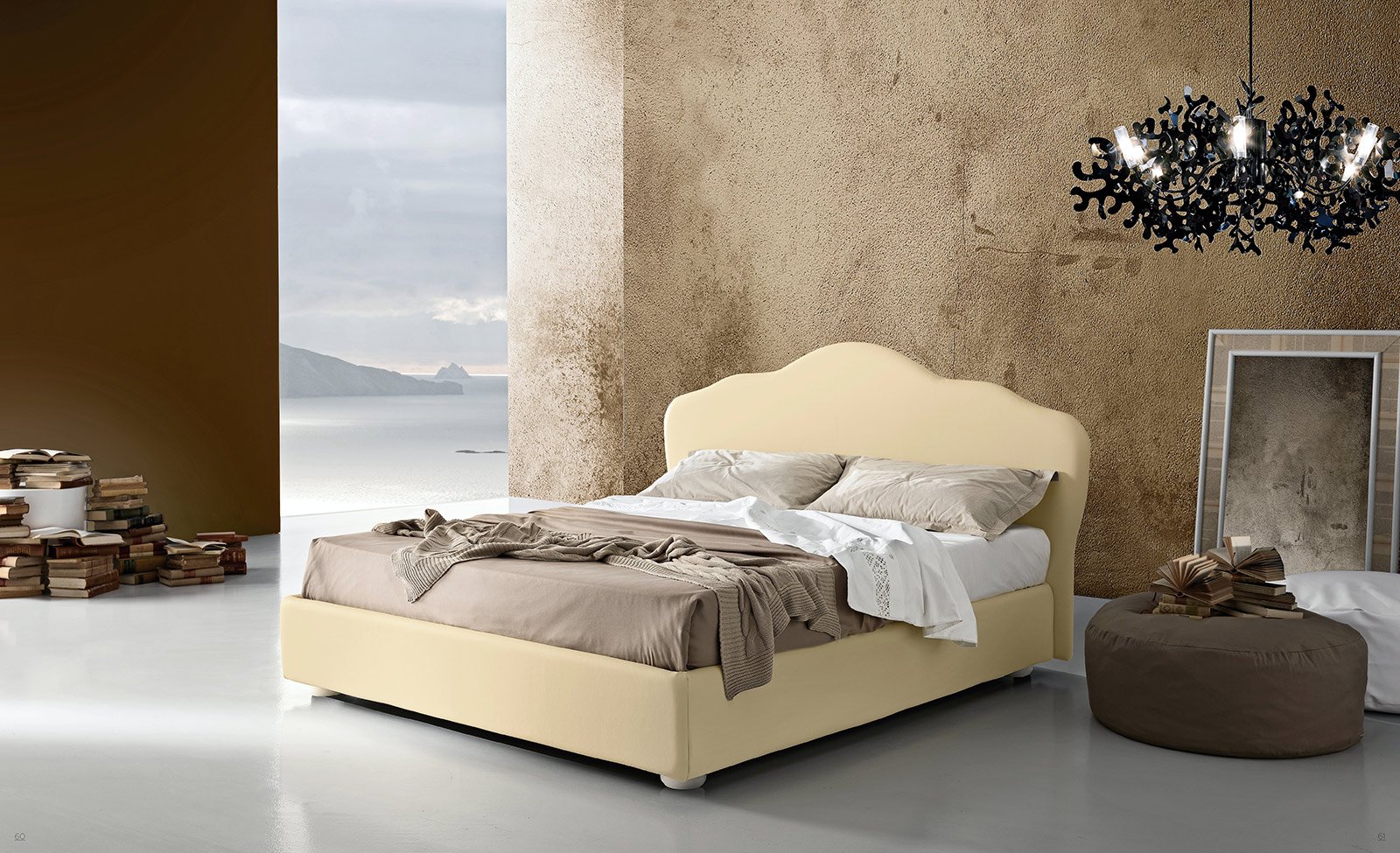 Spalliera letto in legno: night letto matrimoniale in legno con ...