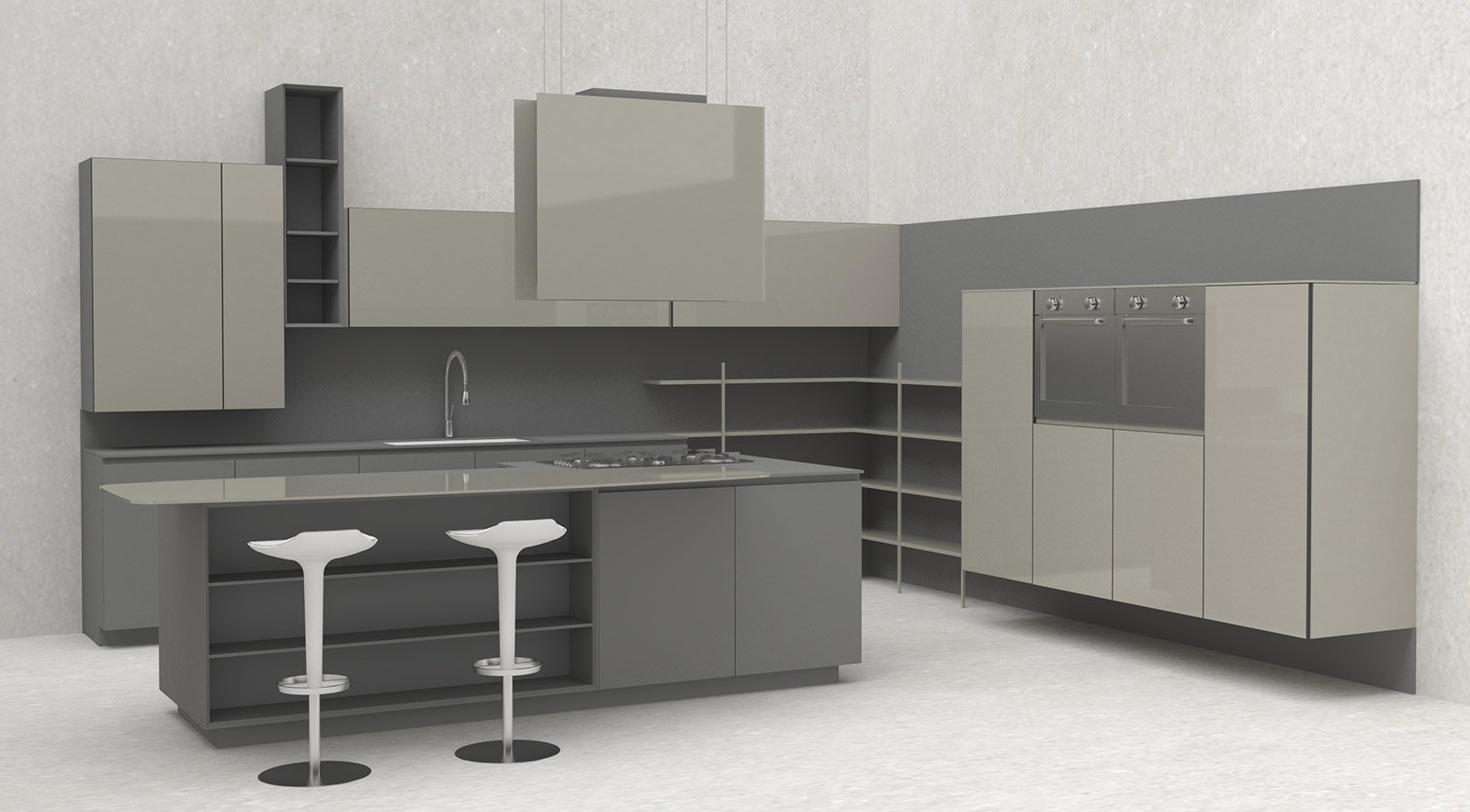 Salone del mobile 2014: mix di materiali per le nuove cucine ... Antine x cucina