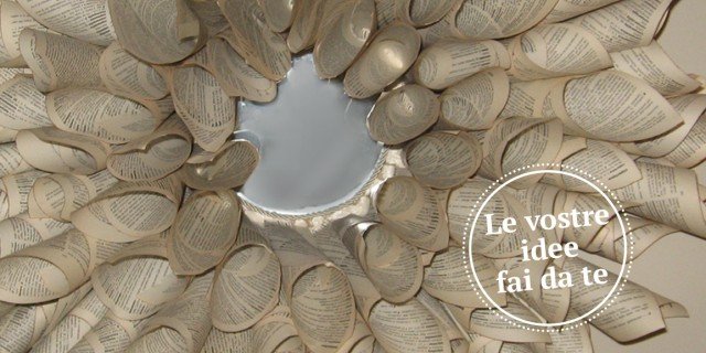 Ghirlanda di carta. come cornice o decoro cose di casa Specchio beige effetto finestra
