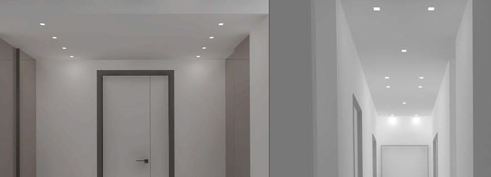 Faretti per corridoio: faretto box led bianco con 1 qr111 ...