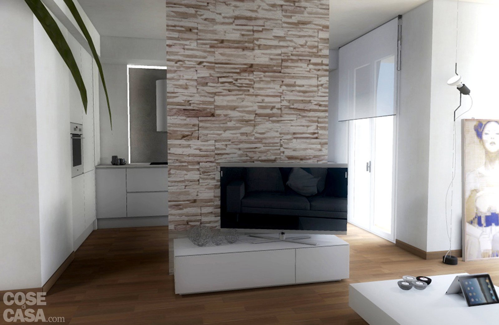 Parete in pietra con televisore ~ canlic for .