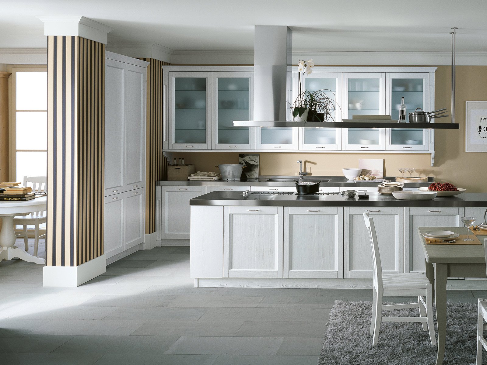 Cucine in legno grezzo: un arredo raffinato e armonico in attico ...