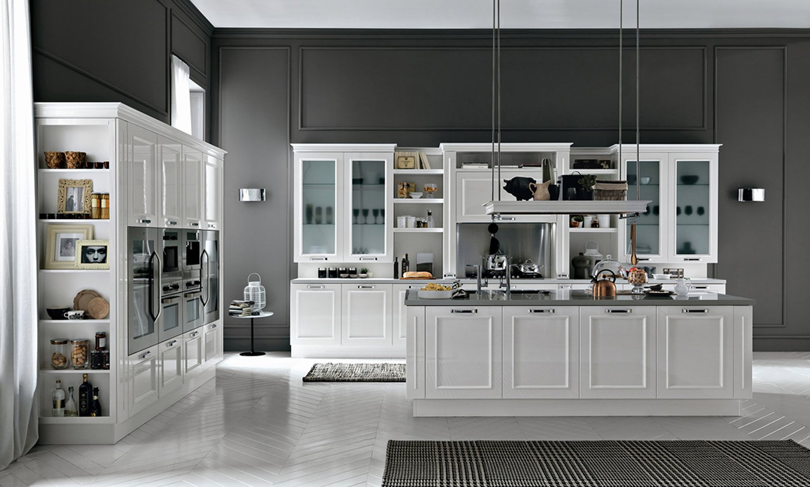 Cucine in stile cose di casa Vetrinette classiche legno