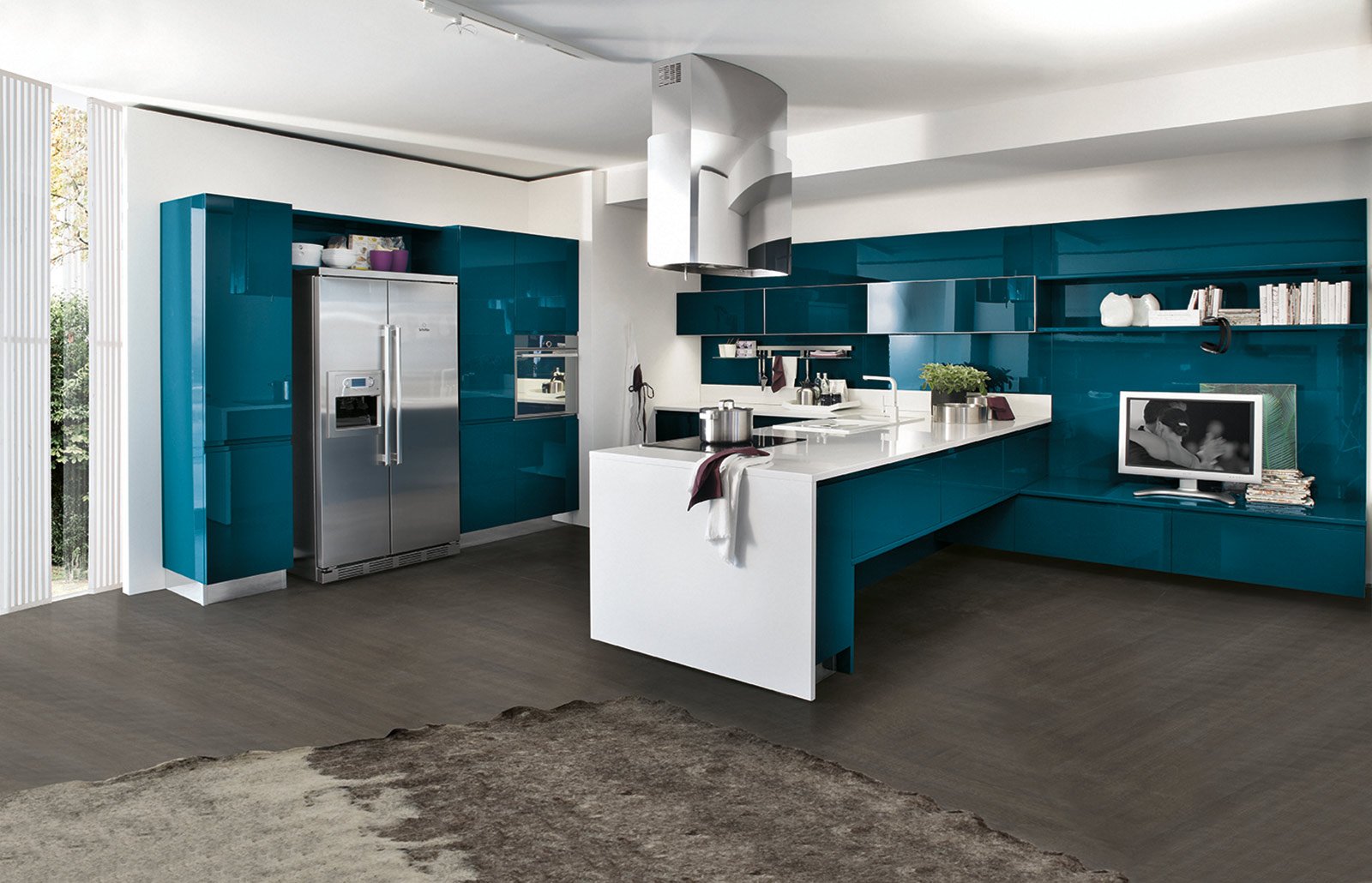 Cucine colorate. come un quadro contemporaneo cose di casa