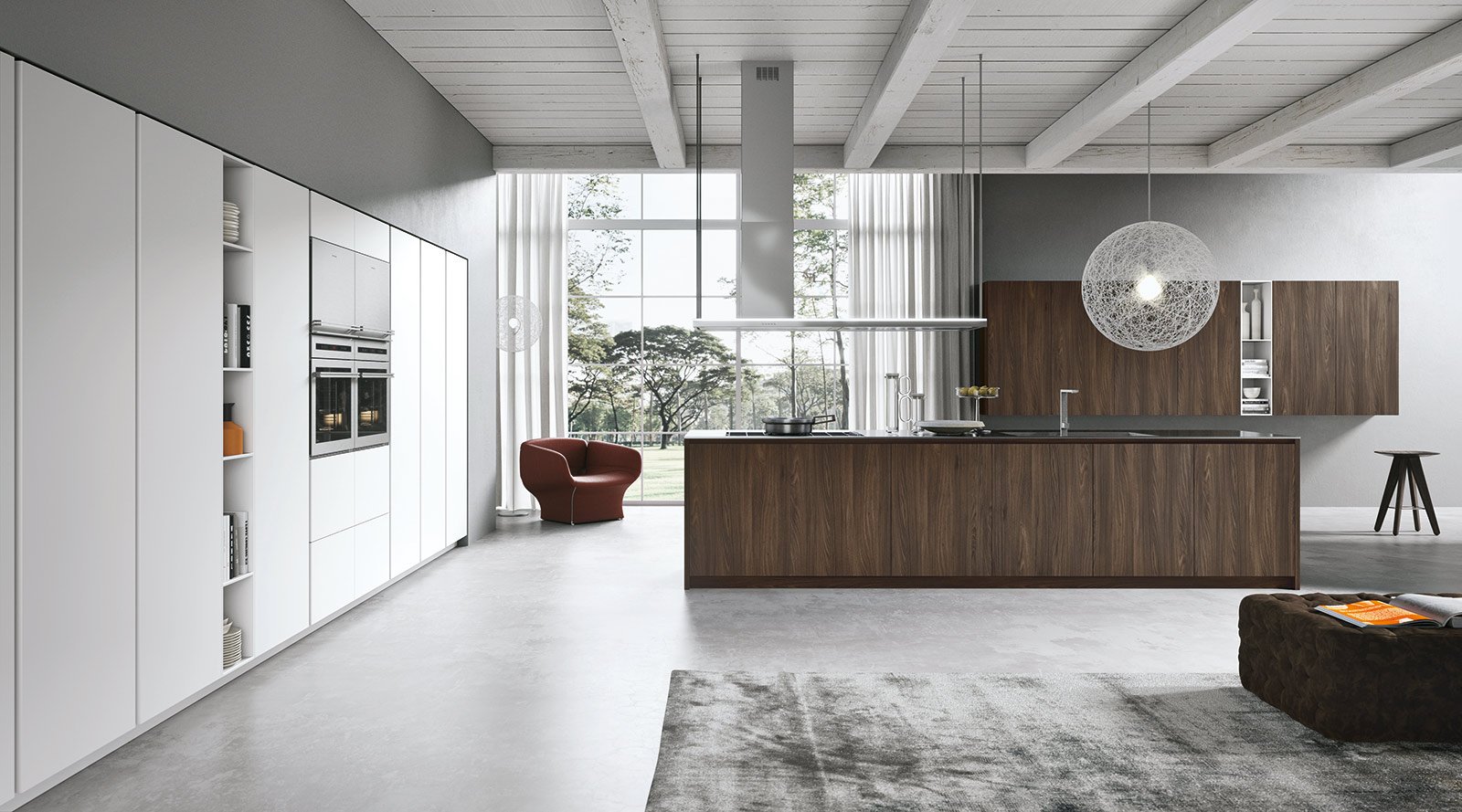 Cucine con ante lisce. stile contemporaneo cose di casa