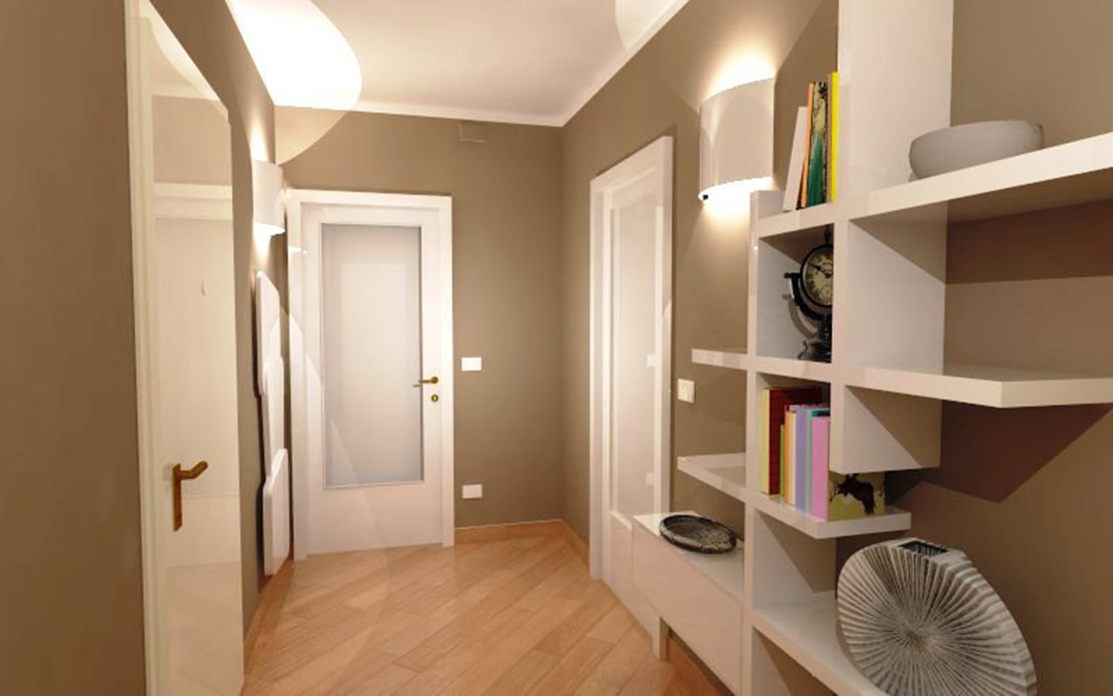 Corridoio: quali finiture per pavimento e porte? cose di casa Camerette classiche noce scuro
