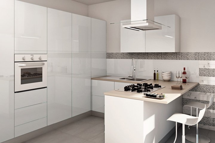Cucina: composizioni chiavi in mano, salvaspazio e low cost cose ... Cucina economica modulabile inox eur
