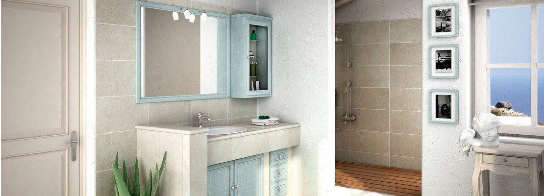 Mobile bagno: classico, effetto muratura cose di casa Idee bagno senza piastrelle