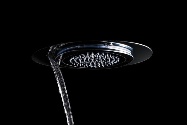 I nuovi soffioni doccia multifunzione della gamma Synergy e Playone di Fir Italia sono dotati di telecomando impermeabile, per gestire il sistema di cromoterapia e la scelta del getto desiderato tra i tre disponibili: rain, nebulisator e cascade. Prezzo su richiesta. www.fir-italia.it I nuovi soffioni doccia multifunzione della gamma Synergy e Playone di Fir Italia sono dotati di telecomando impermeabile, per gestire il sistema di cromoterapia e la scelta del getto desiderato tra i tre disponibili: rain, nebulisator e cascade. Prezzo su richiesta. www.fir-italia.it