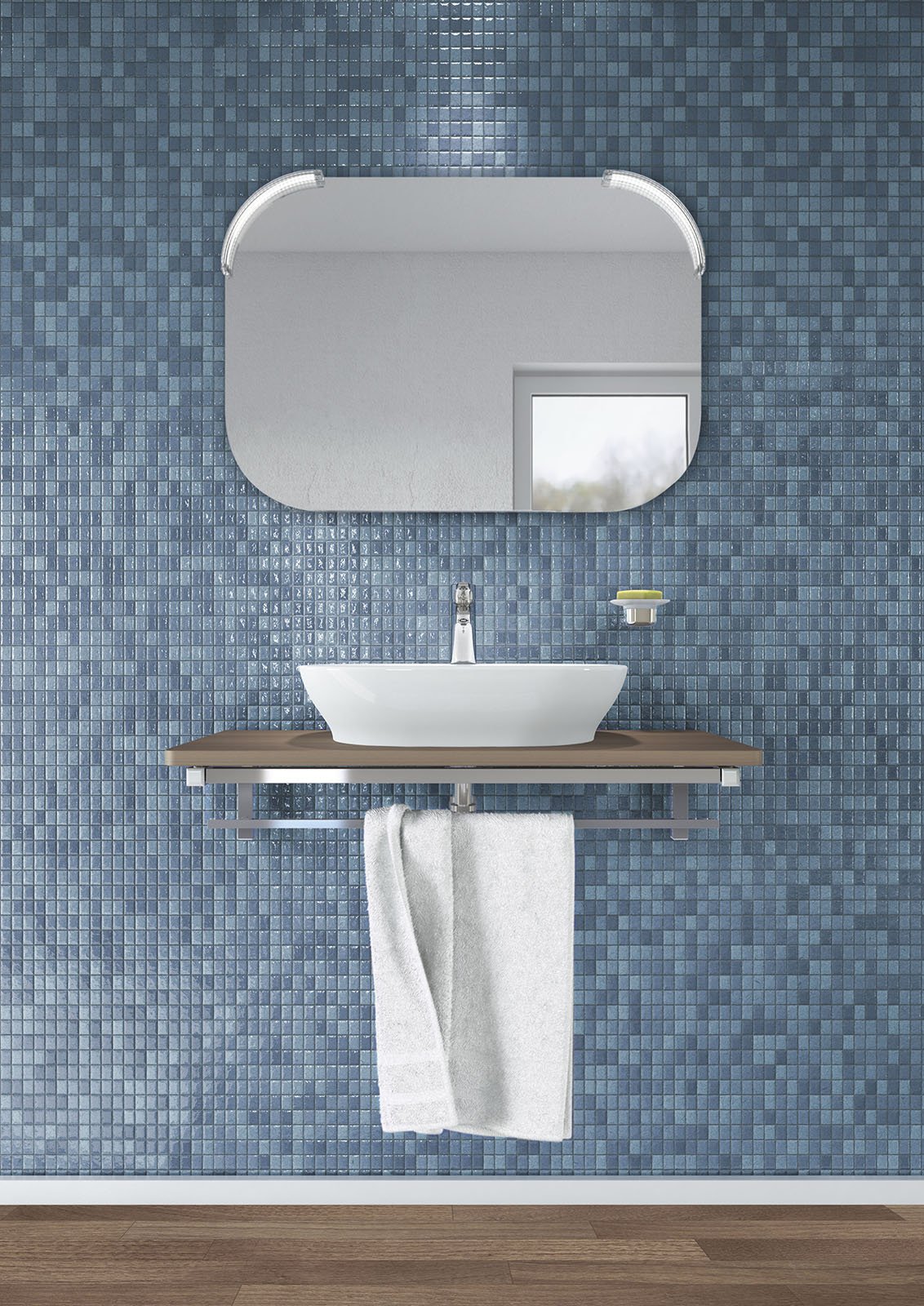 Specchi per il bagno cose di casa Specchio con cornice bianca
