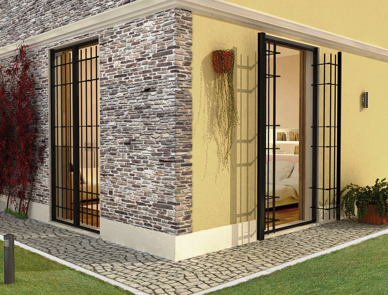 Sicurezza in casa con le inferriate alle finestre cose di casa Grigliati per balconi in pvc