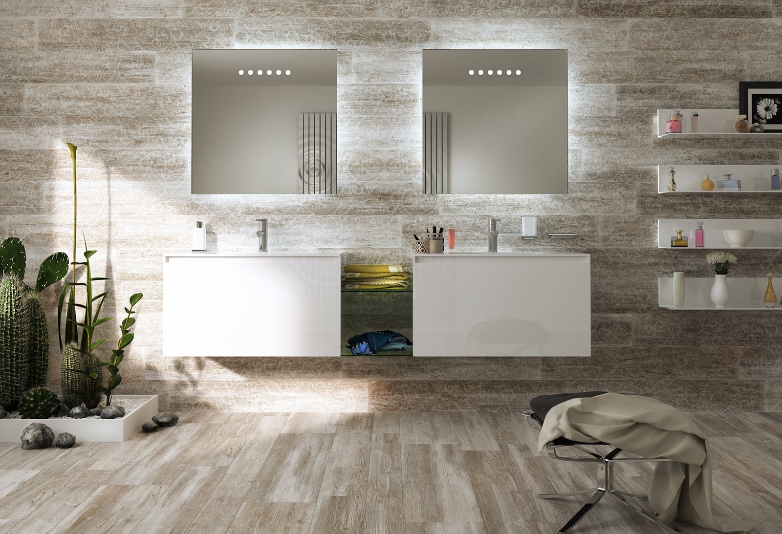Pavimenti per il bagno. dal travertino al gres cose di casa
