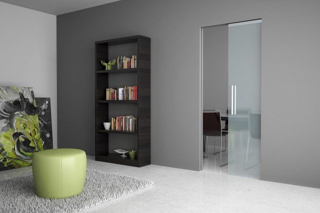 Porte scorrevoli in vetro. a scomparsa o esterno muro cose di casa Porta scorrevole interno vetro