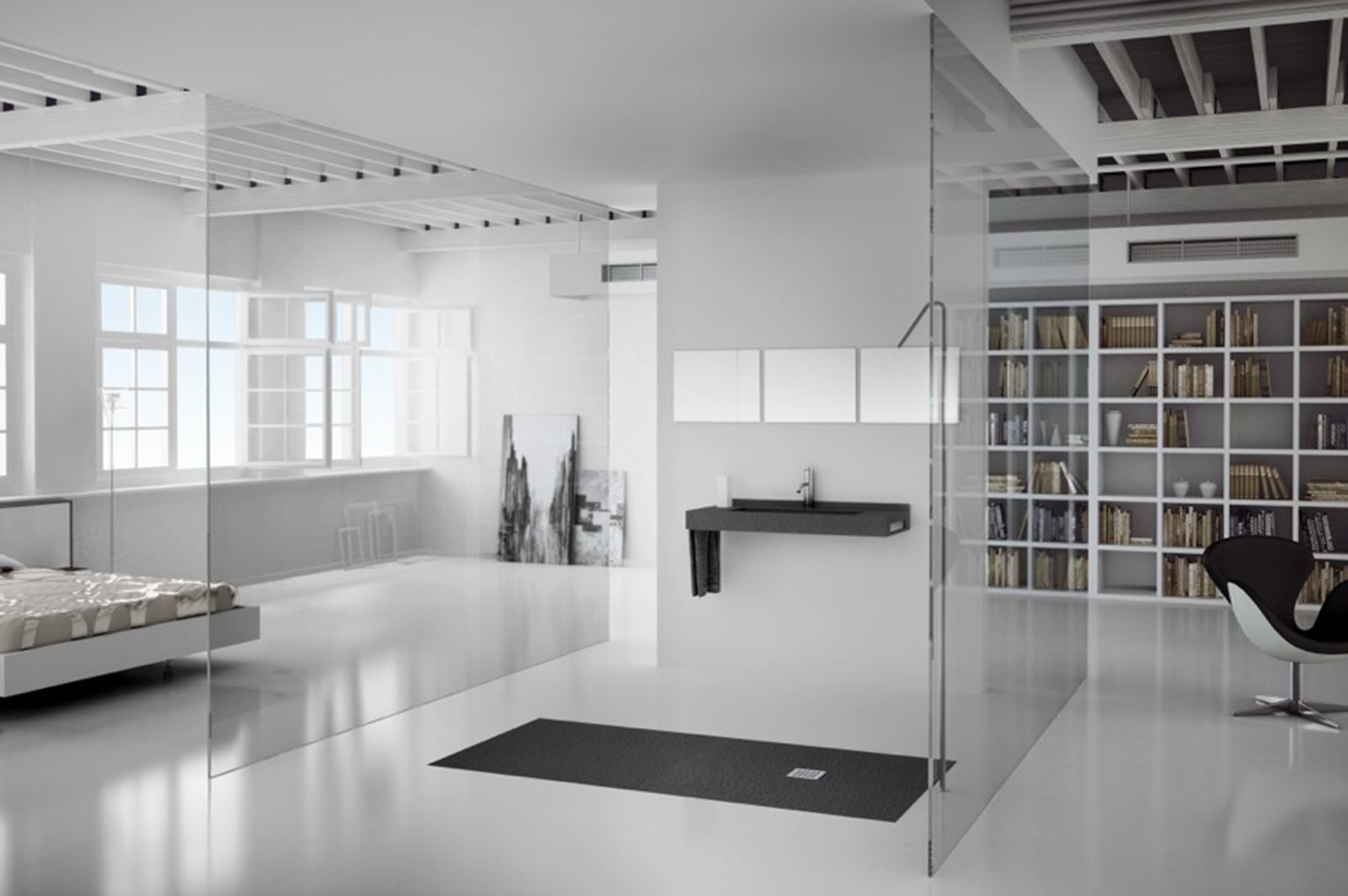 Bagno con finiture cemento o effetto cemento cose di casa