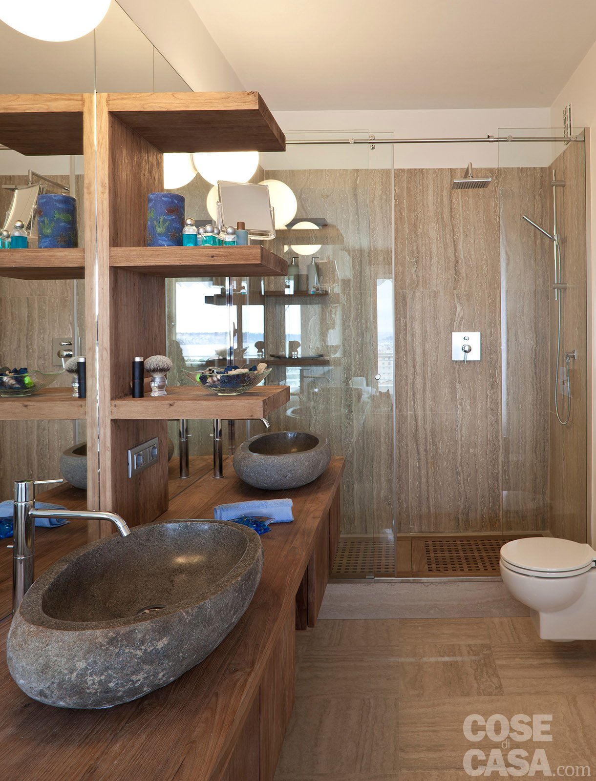 In 57 mq due bagni per la casa dagli incastri perfetti cose di casa