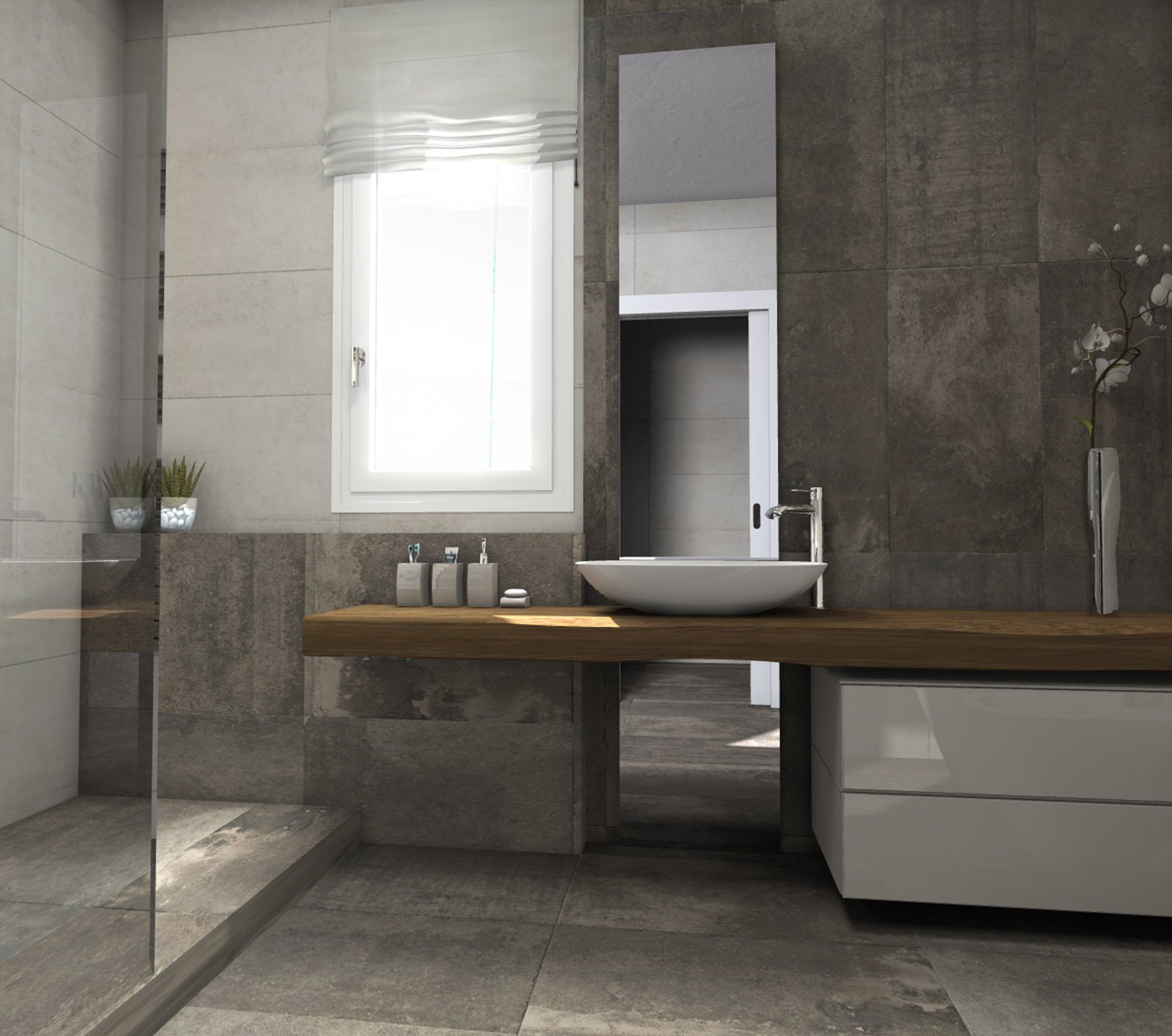 Bagno: quale la distribuzione migliore per sanitari e doccia ... Bagni con mensoloni