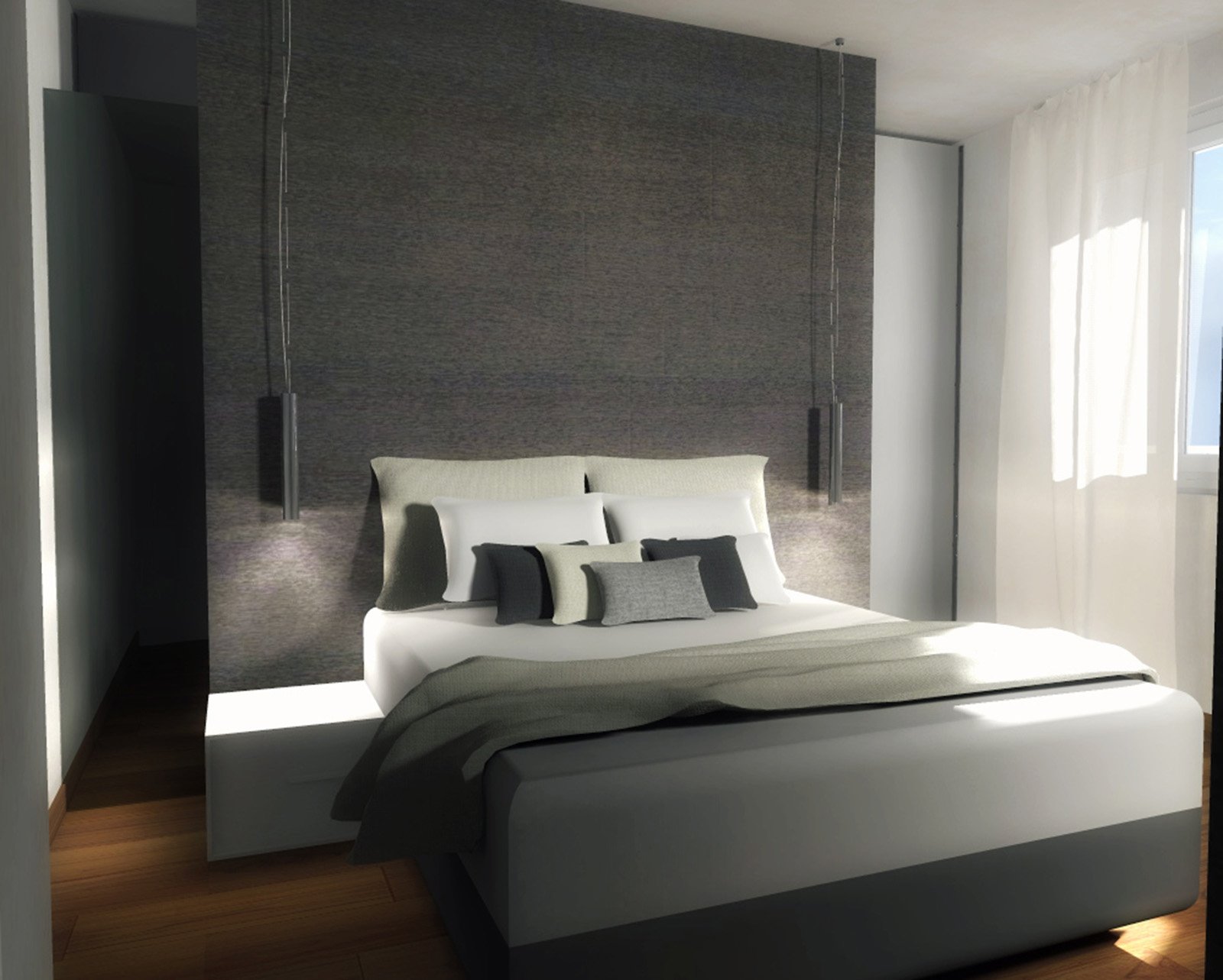 Idee parete dietro letto: decora la parete dietro al letto secondo ...