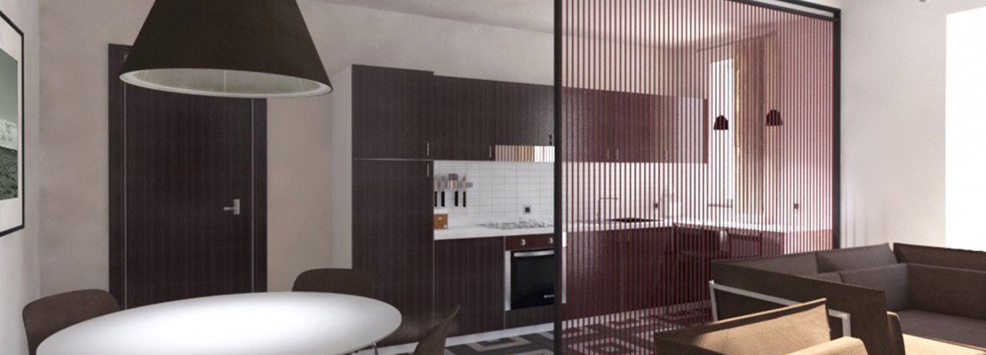 Soggiorno e cucina openspace? progetto in pianta e in 3d cose di ... Soggiorno e cucina ambiente unico
