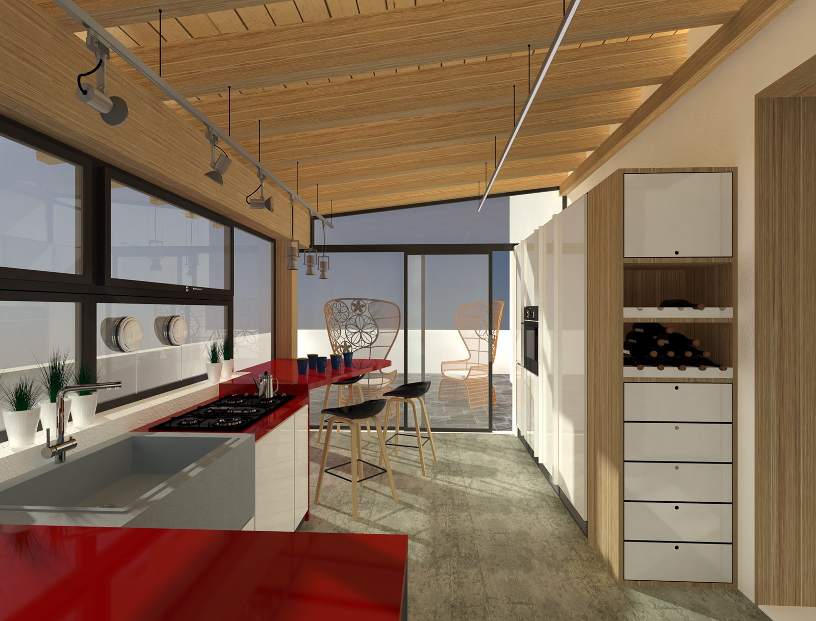 Cucina con terrazzo – pasionwe