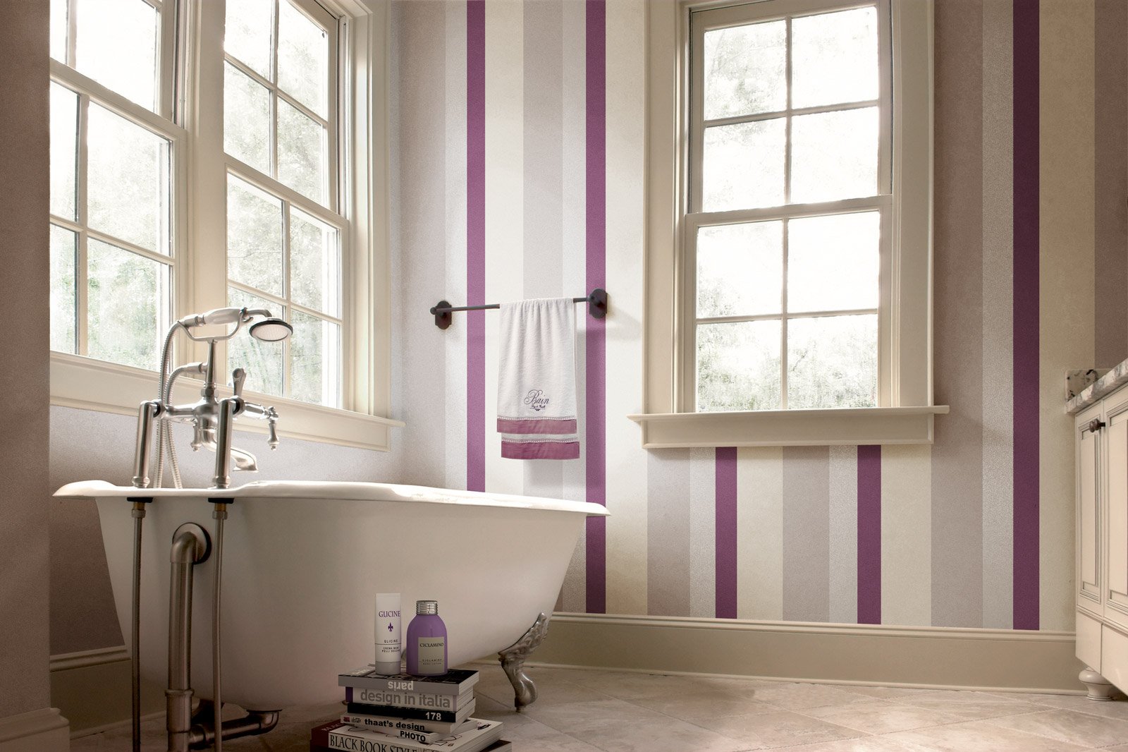 In bagno, décor a parete: senza le piastrelle e contenendo i costi ...