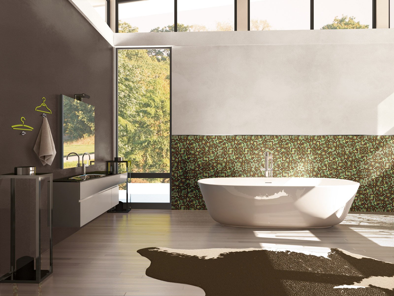 In bagno, décor a parete: senza le piastrelle e contenendo i costi ...