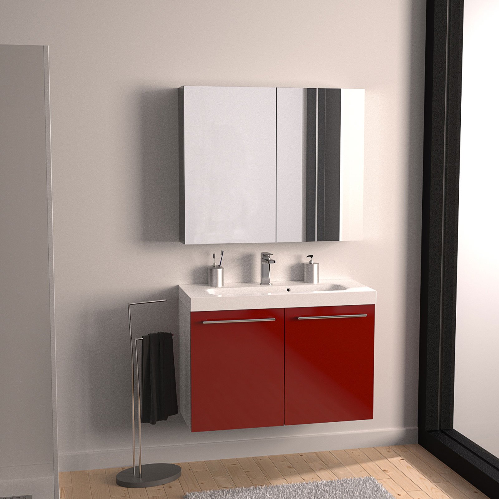 Mobile soggiorno rosso: mobili bagno con ante o cassetti. oltre ...